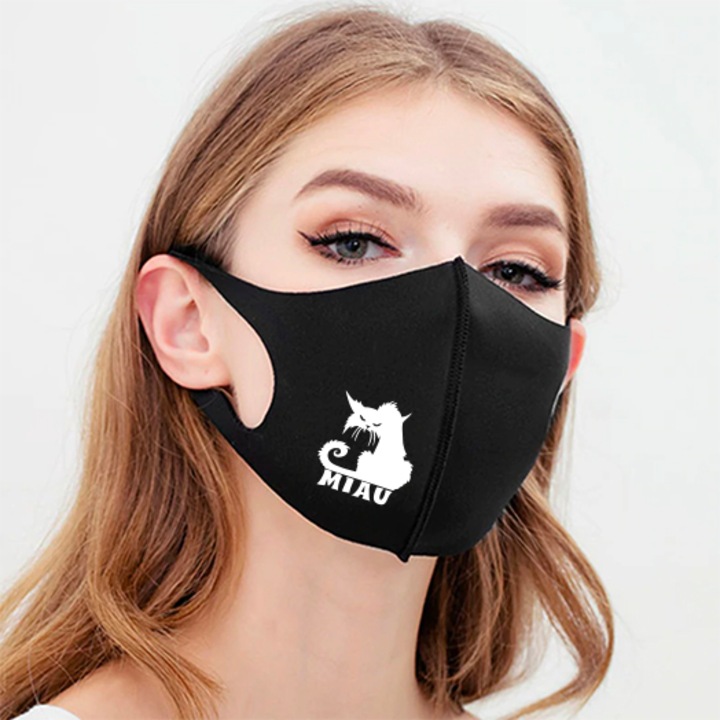 Miau - 3D fazonú dizájn szájmaszk
