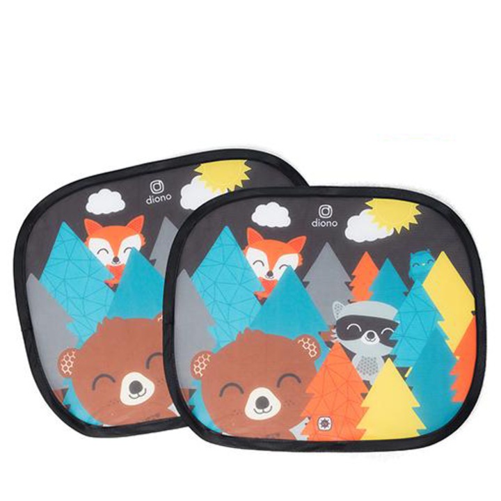 Diono sun stoppers -állatos mintával