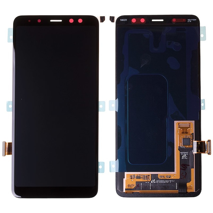 Kiváló minőségű fekete LCD kijelző a Samsung Galaxy A8 2018 és A5 2018 SM-A530F készülékekhez Original