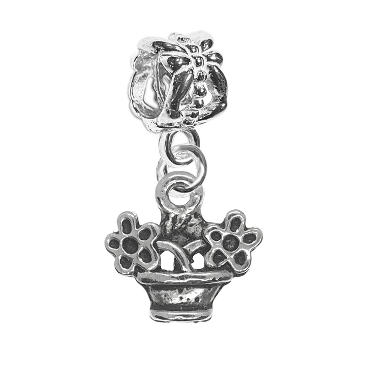 Charm argint Cos flori 9999240 Dras