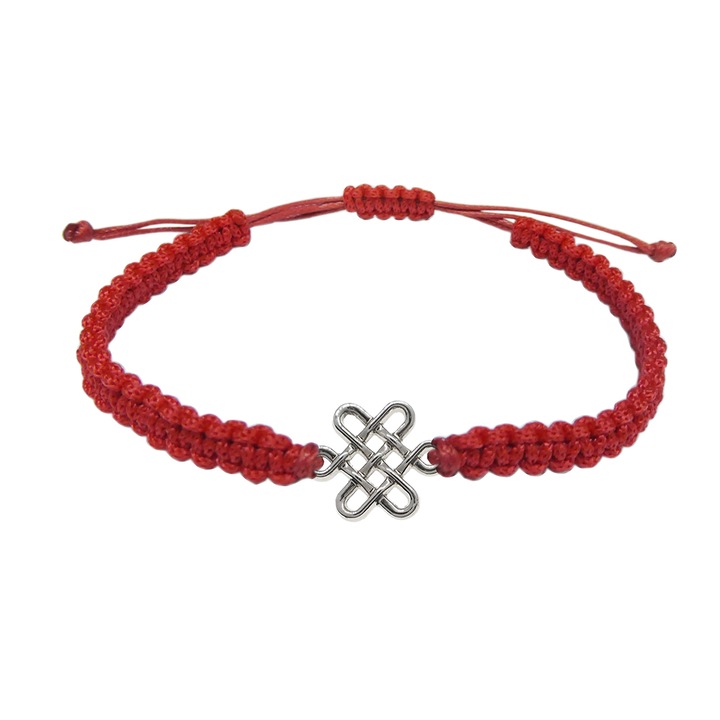 Kék zsinór karkötő kézzel fonott testreszabott kelta motívum ezüst 10095200 Dras 5372