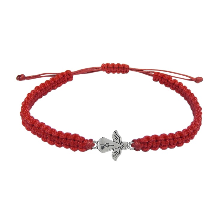 Ingeras ezüst kézzel fonott kék zsinór karkötő 9751120 Dras 5435