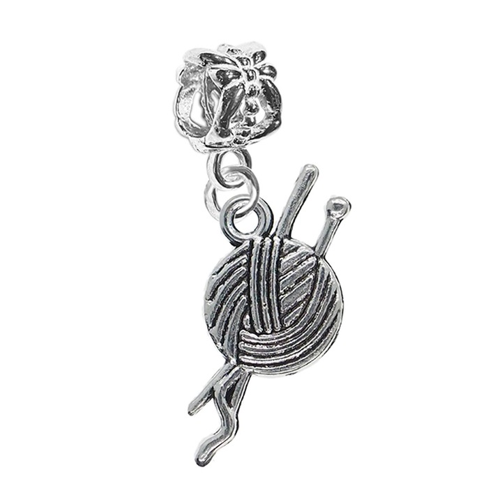 Charm argint Ghem ata ace crosetat 9352220 Dras