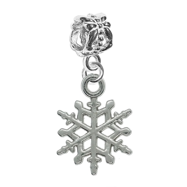 Ezüst charm, Snowflake 10023265 Dras