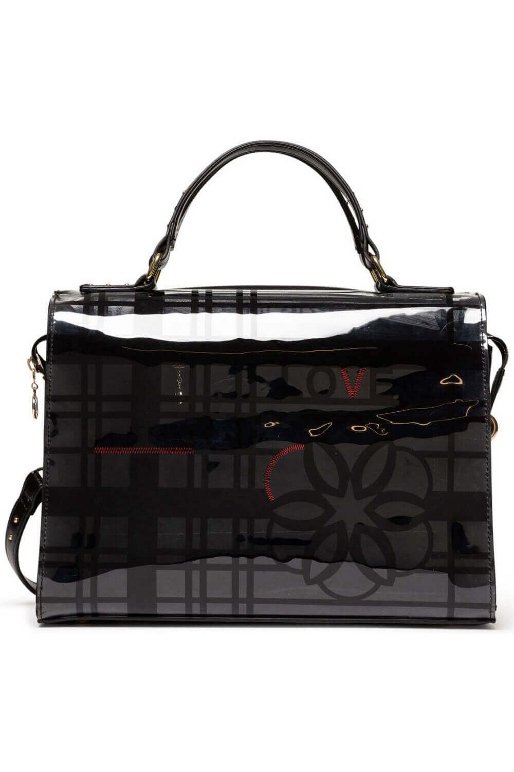 Geanta de dama, Desigual Bols Cristal Paris, Negru