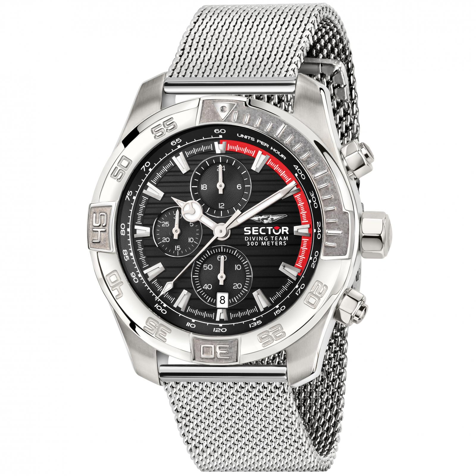 Ceas barbatesc Sector R3273635005 Quartz Argintiu