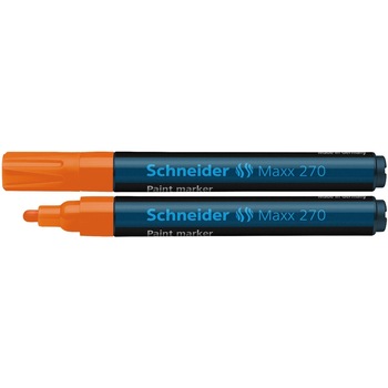 Marker cu vopsea Schneider 270, 1-3 mm, Portocaliu Marker cu vopsea Schneider 270, 1-3 mm, Portocaliu