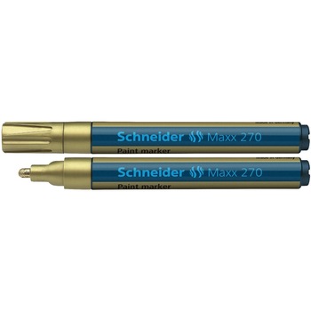 Marker cu vopsea Schneider 270, 1-3 mm, Auriu Marker cu vopsea Schneider 270, 1-3 mm, Auriu