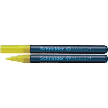Marker cu vopsea Schneider 271, 1-2 mm, Galben Marker cu vopsea Schneider 271, 1-2 mm, Galben