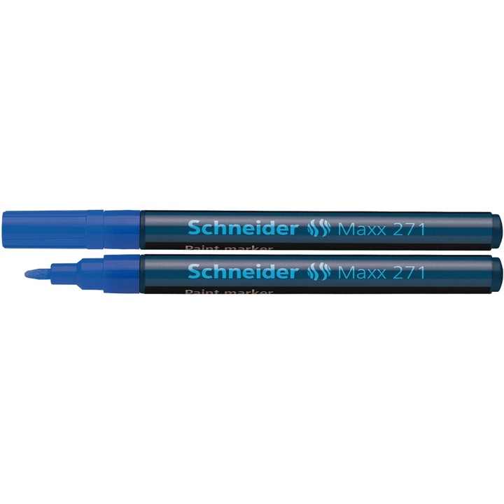 Marker cu vopsea Schneider 271, 1-2 mm, Albastru