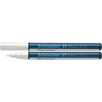 Marker cu vopsea Schneider 271, 1-2 mm, Alb Marker cu vopsea Schneider 271, 1-2 mm, Alb
