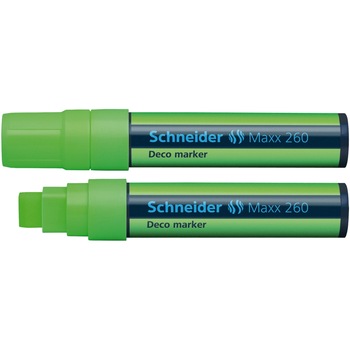 Marker cu creta lichida Deco Schneider 260, 5-15 mm, Verde