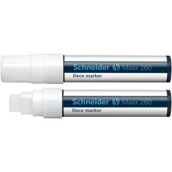 Marker cu creta lichida Deco Schneider 260, 5-15 mm, Alb Marker cu creta lichida Deco Schneider 260, 5-15 mm, Alb