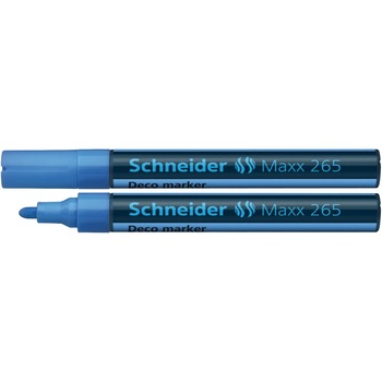 Marker cu creta lichida Deco Schneider 265, 2-3 mm, Albastru