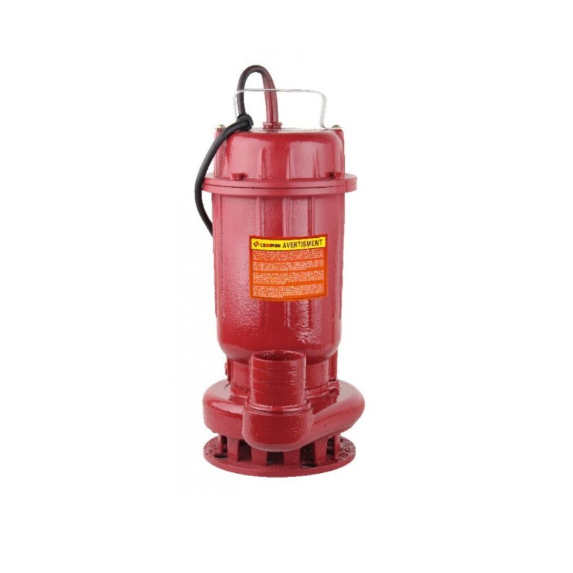 Pompa de apa murdara Euro WQD RED, Putere 1100 W, Inaltime de refulare 12 M VERTICAL, Debit 10 m³/h, 100% Cupru, 2