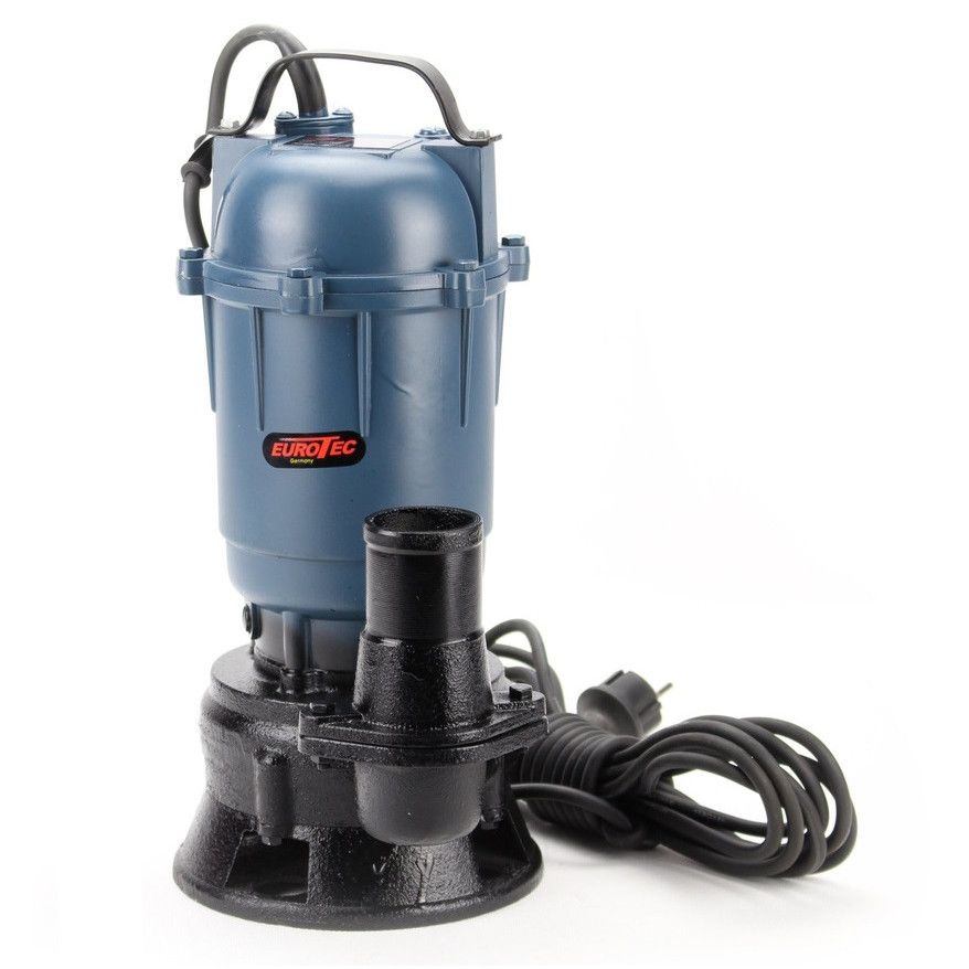 Pompa de apa murdara Euro WQD BLUE, Putere 3000 W, Inaltime de refulare 20 M VERTICAL, Debit 25 m³/h, 100% Cupru, 2