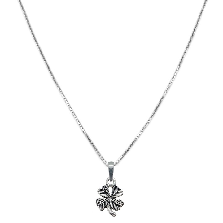 Lantisor argint personalizat pandantiv Trifoi 9730VEN380 Dras 4921, Argintiu