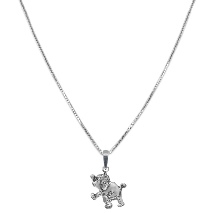 Lantisor argint personalizat pandantiv Elefant 6272VEN500 Dras 3694, Argintiu