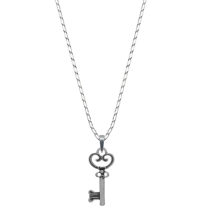 Lantisor argint personalizat pandantiv Cheie 6562FIG01315 Dras 3833, Argintiu