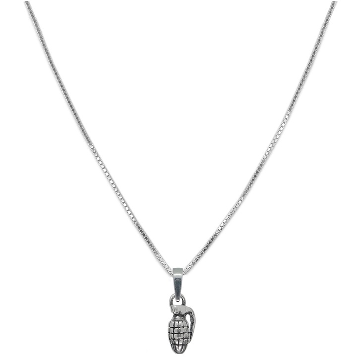 Személyre szabott ezüst lánc Grenada medállal 6744VEN390 Dras 3928, Ezüstszín