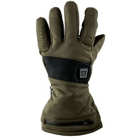 Manusi unisex incalzite Fire-Hunting Alpenheat, impermeabile, anti vant, captusite cu izolatie 3M Thinsulate, baterii reincarcabile, timp de incalzire 3-6 ore, verde, marimea M