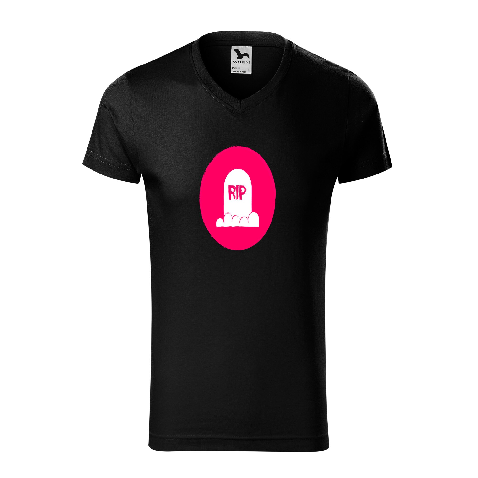 Tricou barbati, Malfini, Rest in Peace Halloween, Negru, 2XL