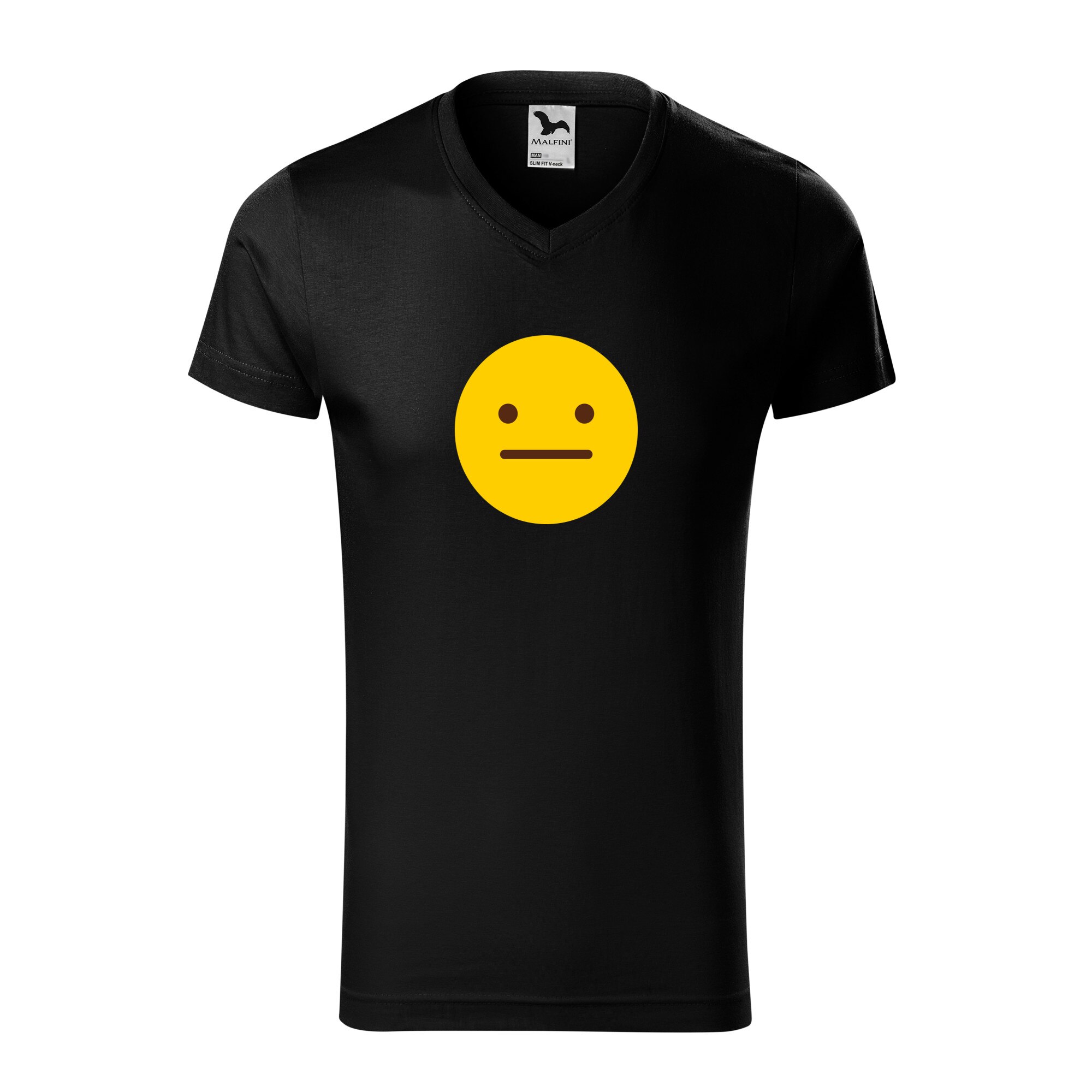 Tricou barbati, Malfini, Emoji Poker Face, Negru, 2XL