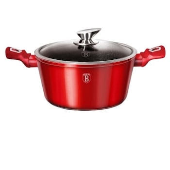 Oala cu capac 30 cm Burgundy Metallic Line Berlinger Haus BH 6192 Oala cu capac 30 cm Burgundy Metallic Line Berlinger Haus BH 6192