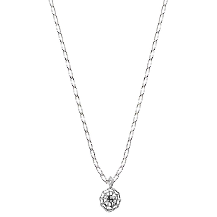 Lantisor argint personalizat pandantiv Panza paianjen 6938FIG01270 Dras 3980, Argintiu