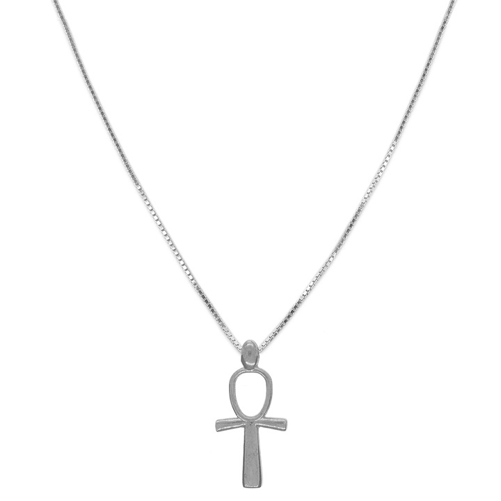 Lantisor argint personalizat pandantiv Cruce 8448VEN380 Dras 4158, Argintiu