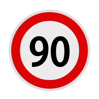 Autocolant limita viteza - 90 fi21 Autocolant limita viteza - 90 fi21