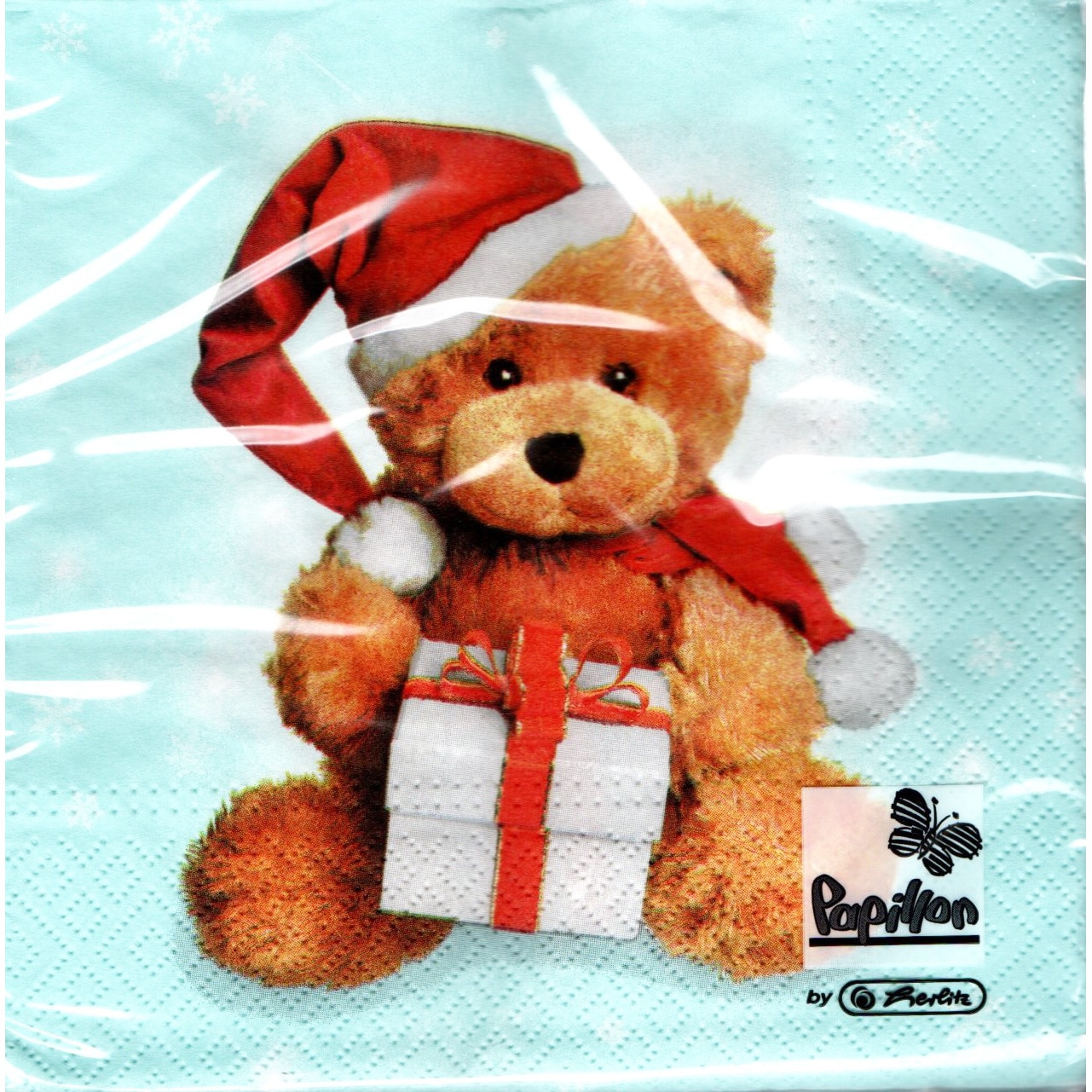 Servetele de Craciun Decorative Pachet de Masa 20 Buc Ursuletul Mosului