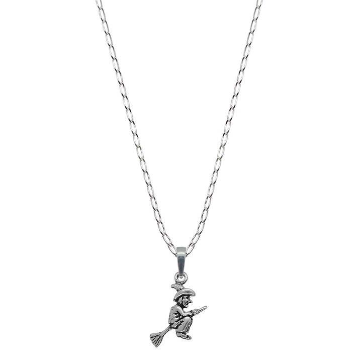 Személyre szabott ezüst lánc medállal Boszorkányok 9579FIG01355 Dras 4569, Ezüstszín