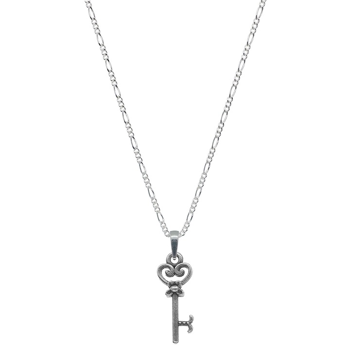 Lantisor argint personalizat pandantiv Cheie 9583FIG31380 Dras 4600, Argintiu