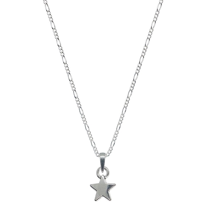 Lantisor argint personalizat pandantiv Stea 9592FIG31360 Dras 4648, Argintiu