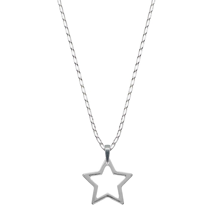Персонализирана сребърна верижка звезда висулка 9886FIG01365 Dras 5078, Сребрист