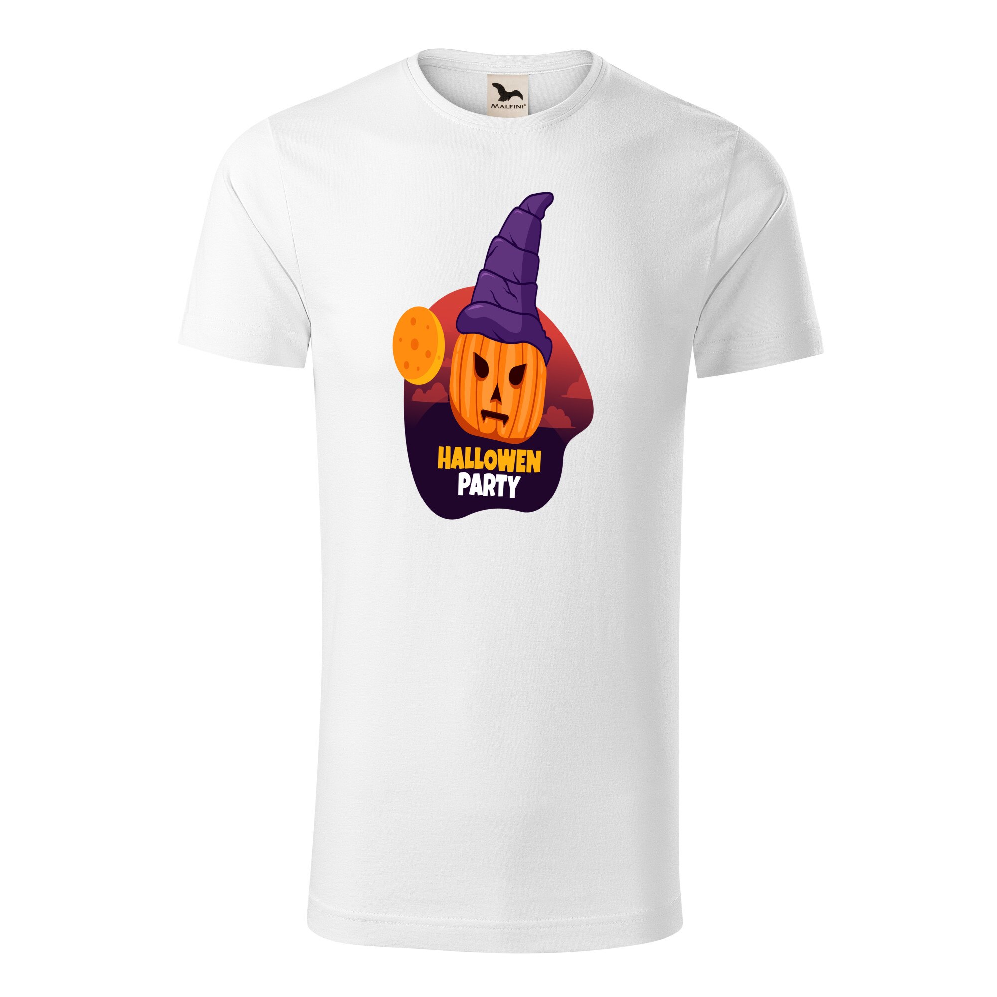 Tricou barbati clasic, Malfini, Halloween Party, Alb, 2XL