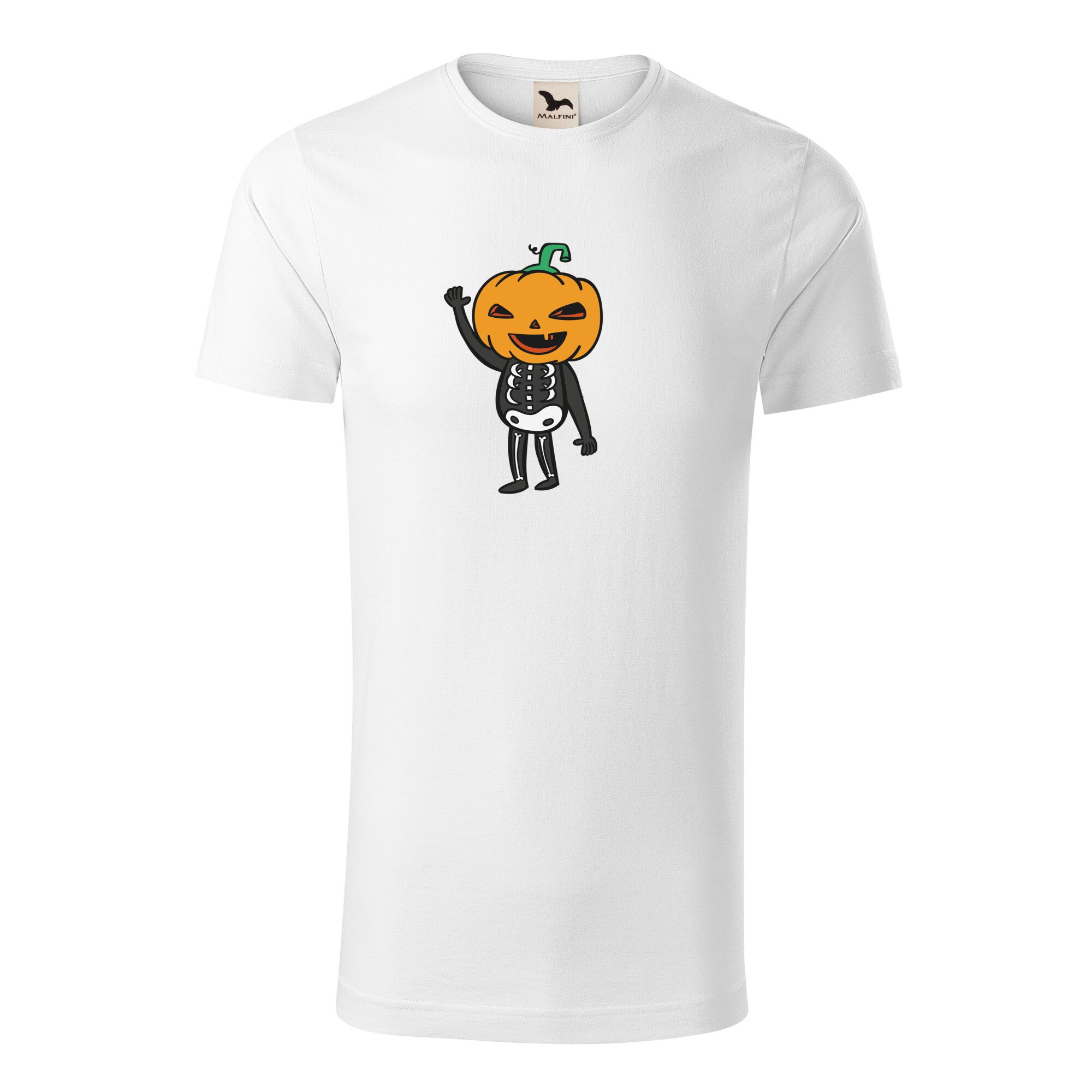 Tricou barbati clasic, Malfini, Skeleton Halloween, Alb, 2XL