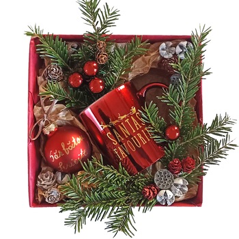Set cadou pentru Craciun, cu 2 piese, Ambient Box, multicolor – Santa’s Favourite Set cadou pentru Craciun, cu 2 piese, Ambient Box, multicolor – Santa’s Favourite
