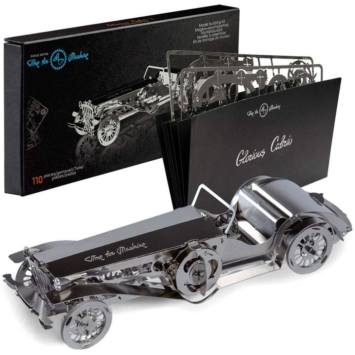 3D пъзел Time 4 Machine, Славен Кабрио, механичен, метал, 110 части