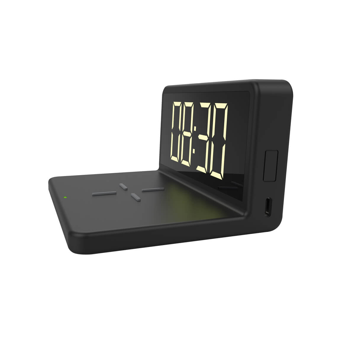 ALARM CLOCK WITH WIRELESS CHARGER 5W [45101] eMAG.bg