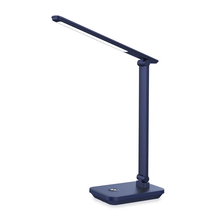 Настолна LED лампа Platinet PDL6731NB, с вградена батерия, тъмносин