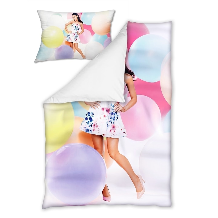 Единичен Спален комплект 3 Digital Limited Ариана Гранде с Балони, Ariana Grande with Baloons 150 х 210 см, единична калъфка, без долен чаршаф