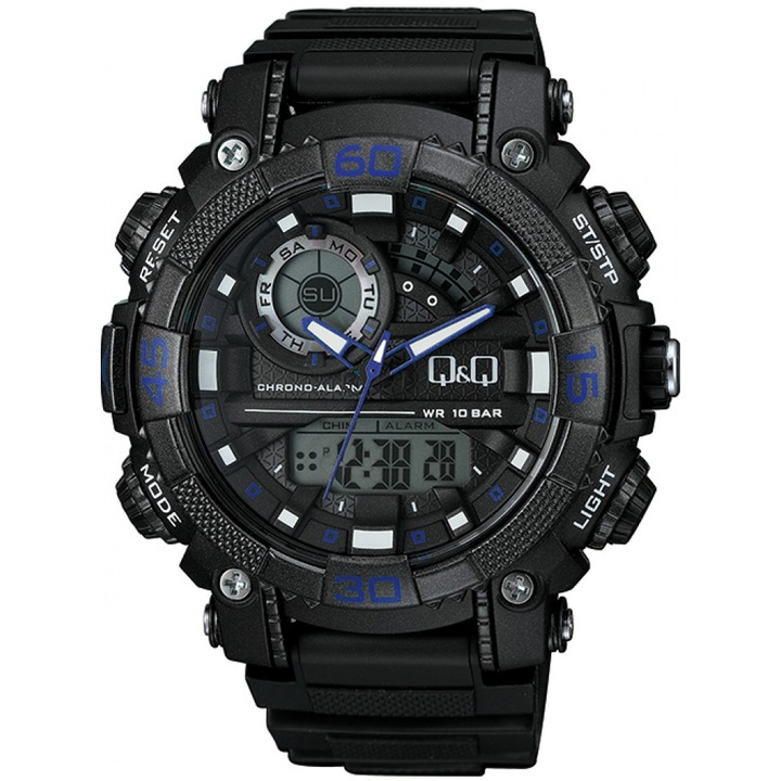 Мъжки дигитален часовник Q&Q GW87J012Y,Черен