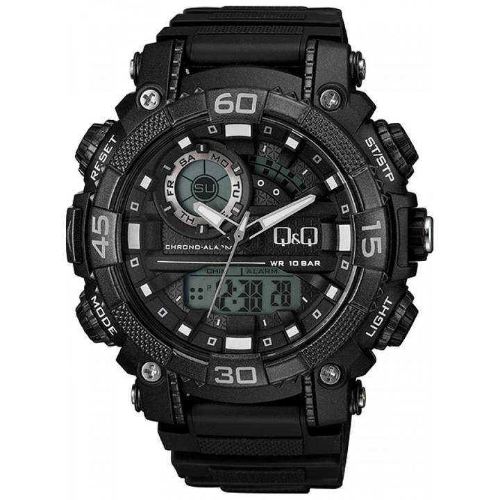 Мъжки дигитален часовник Q&Q GW87J010Y,Черен