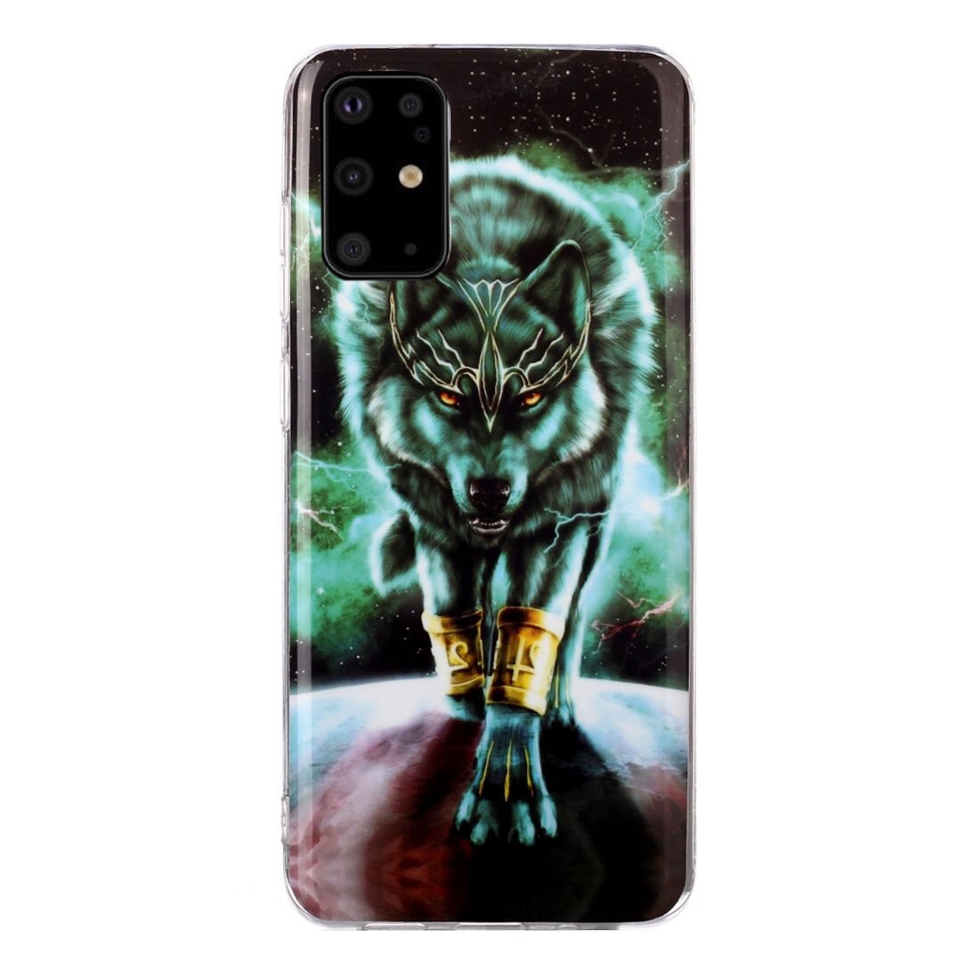 Husa silicon Samsung Galaxy A21s model Mythic Wolf, Silicon, TPU Viceversa Multicolor