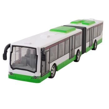 Autobuz verde de jucarie, cu radiocomanda, scara 1:12 Autobuz verde de jucarie, cu radiocomanda, scara 1:12