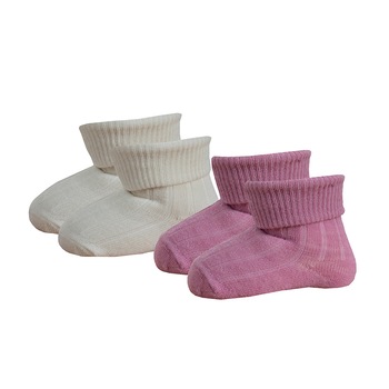 Sosete din lana merinos, Janus, 17025, Roz/Alb fildes Sosete din lana merinos, Janus, 17025, Roz/Alb fildes