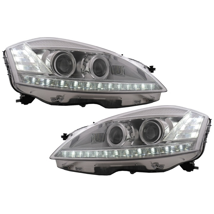 Комплект от 2 LED фара KITT, Съвместими с MERCEDES W221 S-Class (2005-2009), Facelift Look LHD