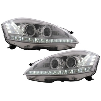 Set 2 Faruri LED compatibil cu MERCEDES W221 S-Class (2005-2009) Facelift Look LHD Set 2 Faruri LED compatibil cu MERCEDES W221 S-Class (2005-2009) Facelift Look LHD